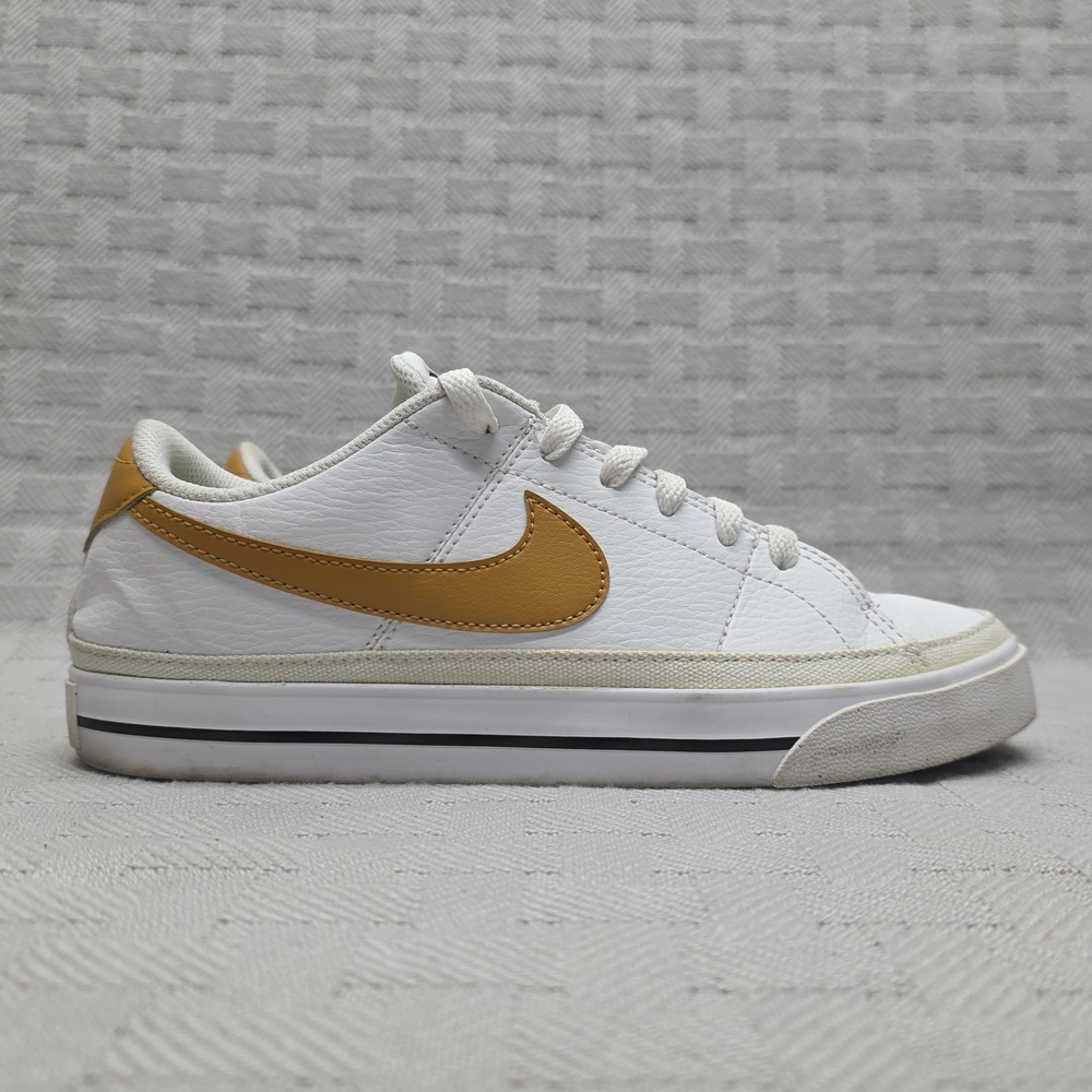 Nike Court Legacy Next Nature White Gold Suede Womens Size 7 DH3161-105